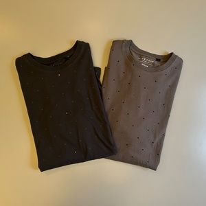 2 Short Sleeve T-Shirts with Dots